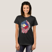Filipino Blood Inside Me Philippines Flag T-Shirt (Vorne ganz)