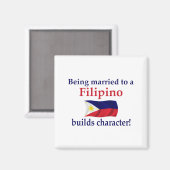 Filipino Builds-Zeichen Magnet (Vorderseite/Rückseite)