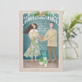 Filipino Couple Feiertagskarte (Stehend Vorderseite)