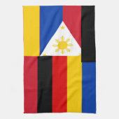 FILIPINO-DEUTSCHLAND HANDTUCH (Vertikal)
