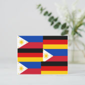 FILIPINO-DEUTSCHLAND POSTKARTE (Stehend Vorderseite)