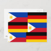 FILIPINO-DEUTSCHLAND POSTKARTE (Vorne/Hinten)