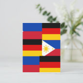 FILIPINO-DEUTSCHLAND POSTKARTE (Stehend Vorderseite)