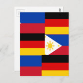 FILIPINO-DEUTSCHLAND POSTKARTE (Vorne/Hinten)