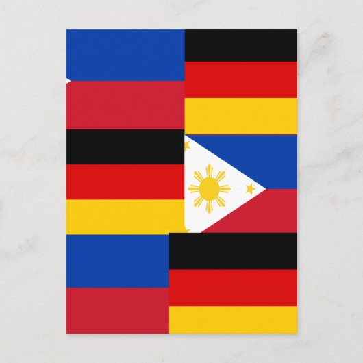 FILIPINO-DEUTSCHLAND POSTKARTE (Vorderseite)