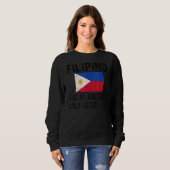 Filipino Flag Philippinen Geboren Filipino Root Sweatshirt (Vorne ganz)
