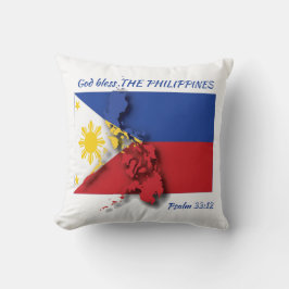 FILIPINO FLAG Philippines Scripting Custom Kissen