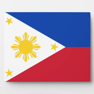 Filipino-Flagge Fotoplatte