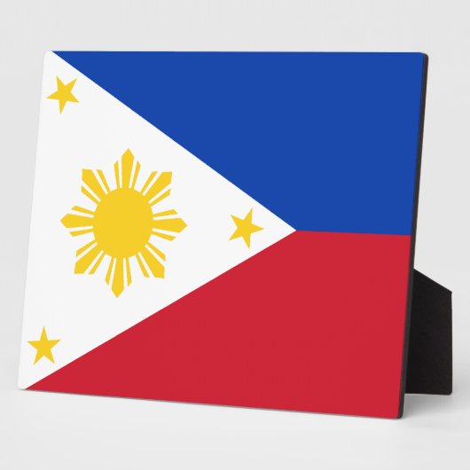 Filipino-Flagge Fotoplatte (Seite)