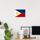 Filipino-Flagge Poster (Heimbüro)
