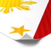 Filipino-Flagge Poster (Ecke)