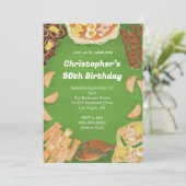 Filipino Food Party Einladung (Stehend Vorderseite)