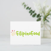 Filipino Food Postkarte (Stehend Vorderseite)