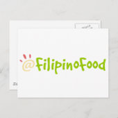 Filipino Food Postkarte (Vorne/Hinten)