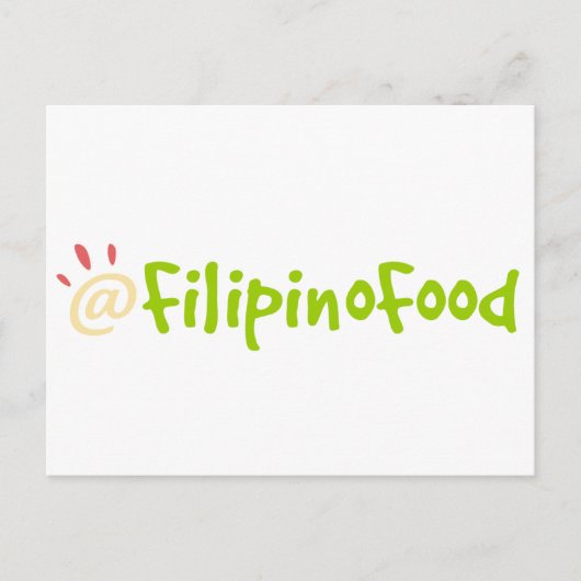 Filipino Food Postkarte (Vorderseite)