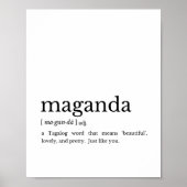 Filipino Gift Maganda Philippines Wall Art Poster (Vorne)