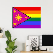 Filipino GLBT-Fahne Poster (Heimbüro)