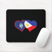Filipino Guam Heart Pinoy Chamorro Philippines Gua Mousepad (Mit Mouse)