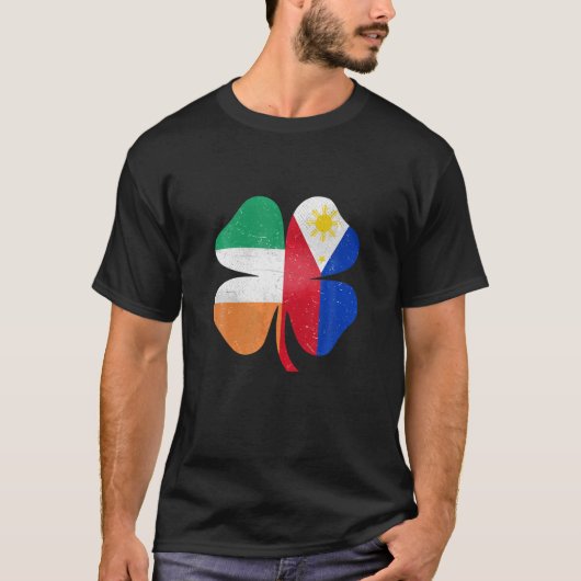 Filipino Irish Kleeblatt Philippines Ireland St. P T-Shirt (Vorderseite)