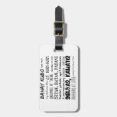 Filipino Kinderzimmer Rhyme Serie Gepäckanhänger (Vorderseite vertikal)