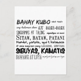 Filipino Kinderzimmer Rhyme Serie Postkarte