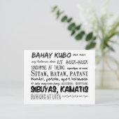 Filipino Kinderzimmer Rhyme Serie Postkarte (Stehend Vorderseite)