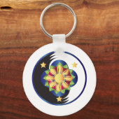 Filipino Lotus Blume Mandala Schlüsselanhänger (Vorderseite)