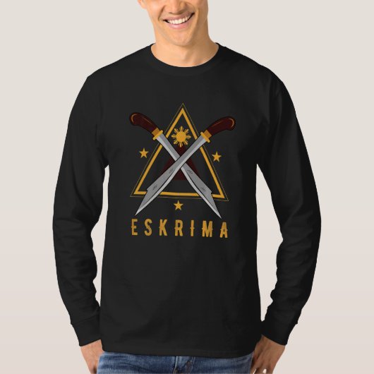 Filipino Martial Arts mit Sticks und Knives oder E T-Shirt (Vorderseite)