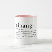 Filipino Ninang Definition Mug, Godmother Gift Tasse (Zentrum)