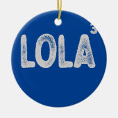 Filipino Oma von drei lustigen Lola-Frauen Keramik Ornament (Vorne)