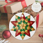 Filipino Parol Christmas Blessing Keepsake Keramik Ornament