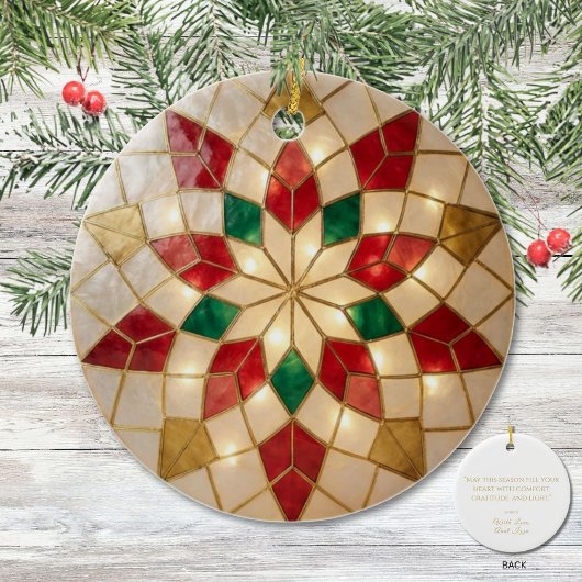 Filipino Parol Comfort Christmas Keepsake Keramik Ornament