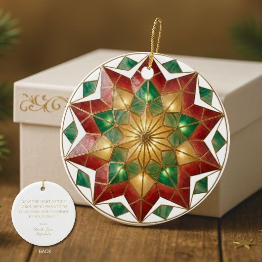 Filipino Parol Inspired Christmas Keepsake Keramik Ornament