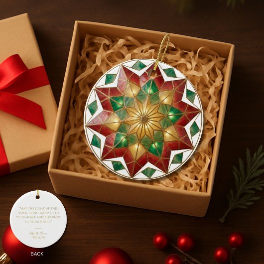 Filipino Parol Inspired Christmas Keepsake Keramik Ornament
