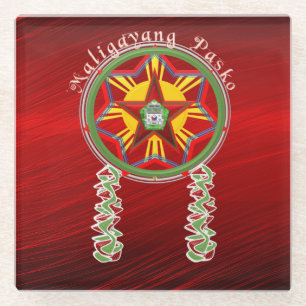 Filipino Parol, Jeepney, philippinische Flagge Glasuntersetzer