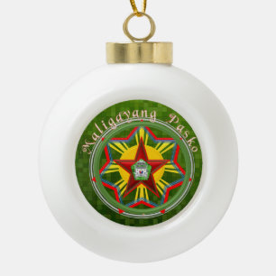 Filipino Parol, Jeepney, philippinische Flagge Keramik Kugel-Ornament
