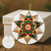Filipino Parol Warmth and Joy Christmas Keramik Ornament