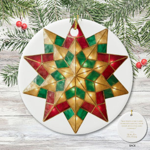 Filipino Parol-Weihnachtsbaumschmuck Stern des L Keramik Ornament