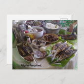 Filipino Party Food. Postkarte (Vorne/Hinten)