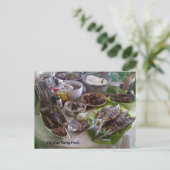 Filipino Party Food. Postkarte (Stehend Vorderseite)