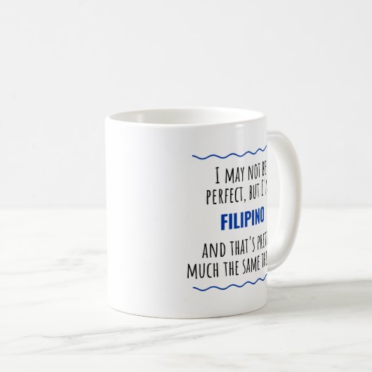 Filipino Phillipines Son Daughter Halbblutgeschenk Kaffeetasse (VorderseiteRechts)