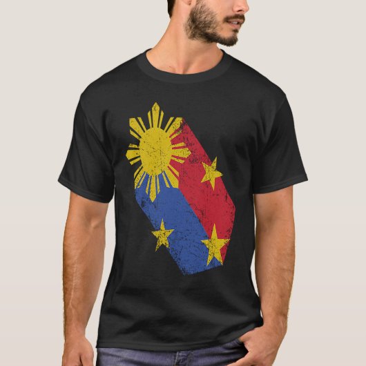 Filipino Pride Philippine Flag Proud Pinoy Pinay P T-Shirt (Vorderseite)