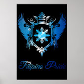 Filipino Pride Wappen Poster (Vorne)