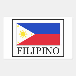 Filipino Rechteckiger Aufkleber