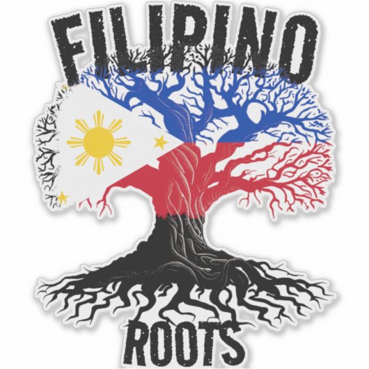 FILIPINO ROOTS AUFKLEBER (Vorderseite)