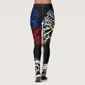 FILIPINO ROOTS Gray Letting Leggings (Rückseite)