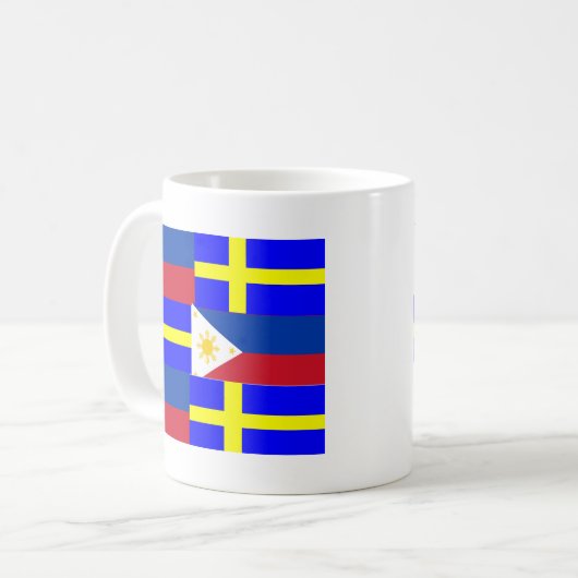 FILIPINO-SCHWEDISCH KAFFEETASSE (Vorderseite Links)