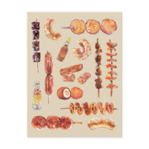 Filipino Street Food in Watercolor Pinoy