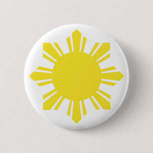 Filipino Sun - Gelb Button