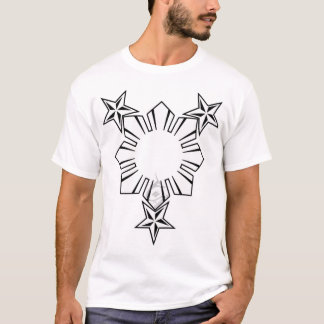 Filipino Sun und Stern-Shirt T-Shirt